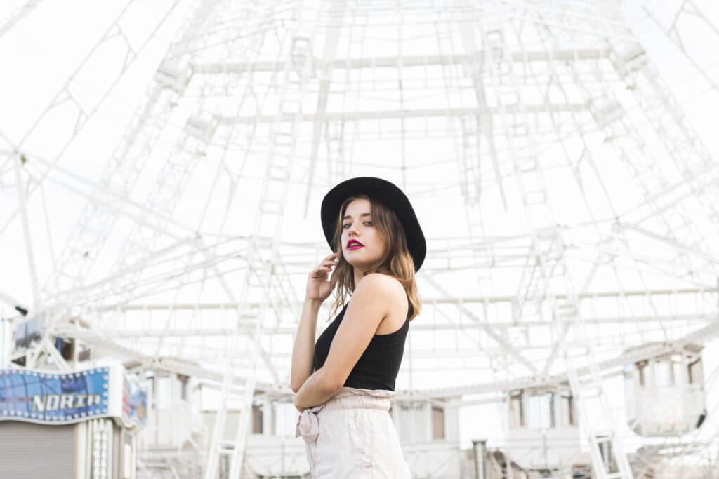 happy-young-friends-amusement-park